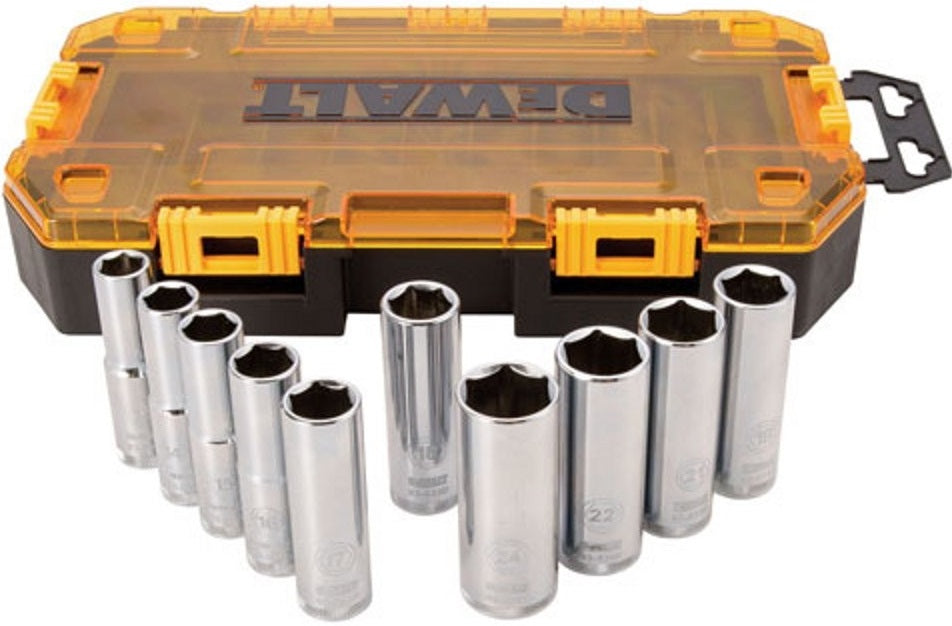DeWalt DWMT73814 1/2" Drive SAE Deep Socket Set, 10 Piece — LIfe and Home