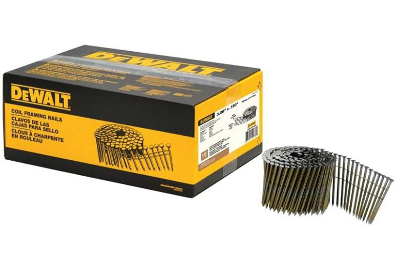 DeWalt DWC12P120D 15-Degree Coil Framing Nails, 0.120" x 3-1/4"