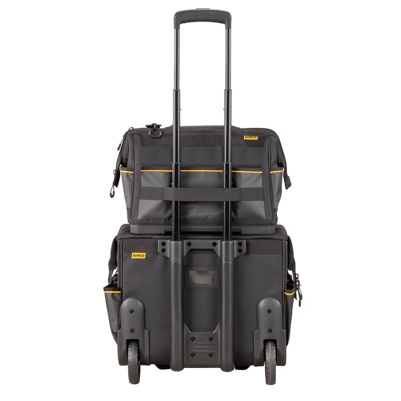 DeWalt DWST560103 Open Mouth All-Purpose Tool Bag, Black/Yellow, 19 Pockets