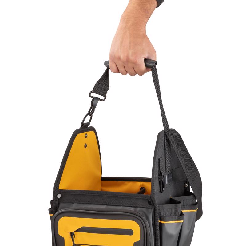 DeWalt DWST560105 Electrician Tote Bag, Black/Yellow, 34 Pockets