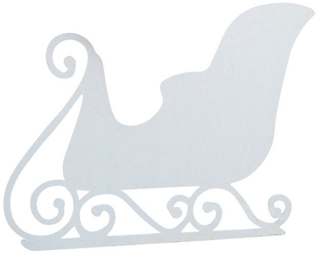 DHI 308031 Holiday Sculpture Silhouette, White, Plastic