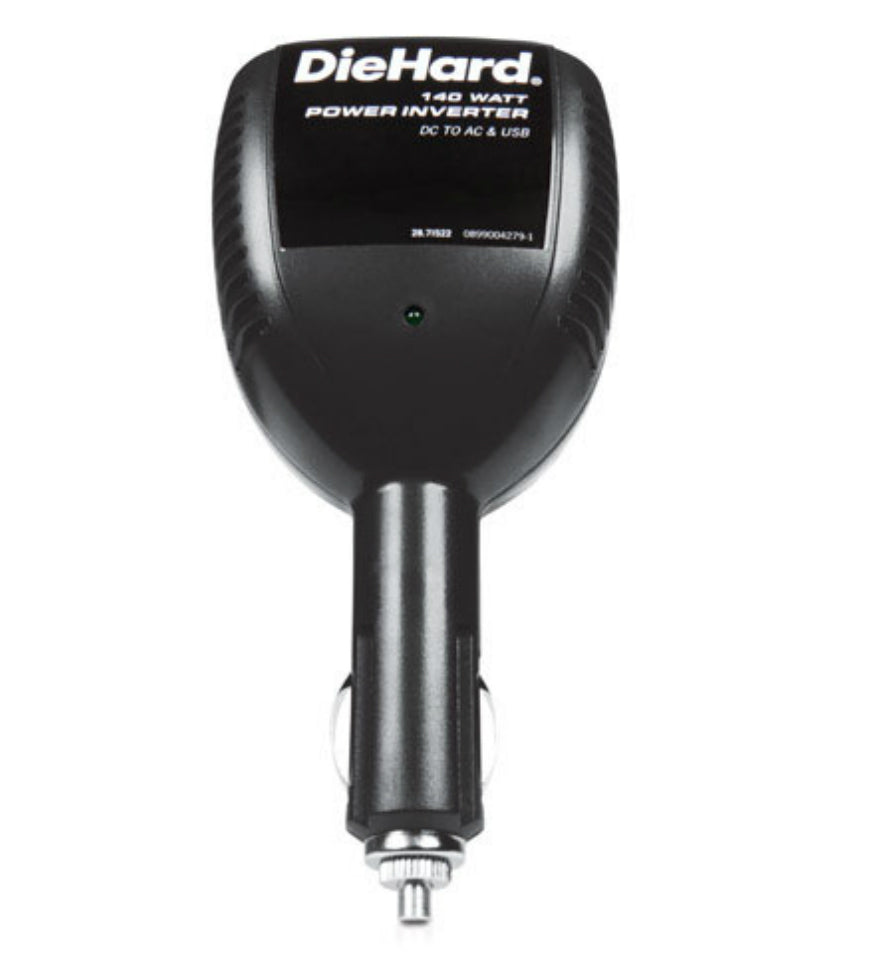Die Hard 71522 Power Inverter with Built-In USB Port, 140 Watts