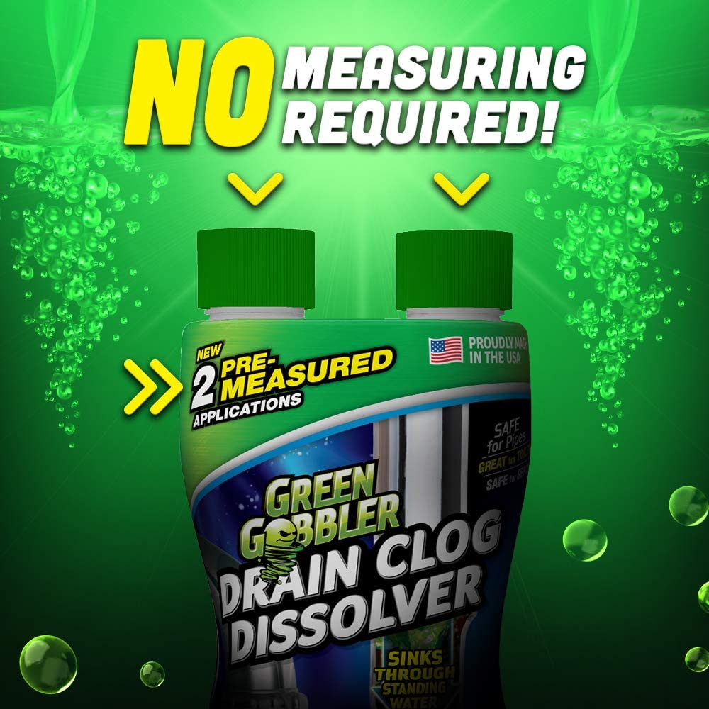 Green Gobbler G8615 Liquid Drain Clog Remover, 15.5 Oz