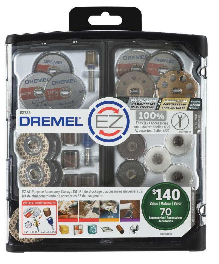 Dremel EZ725 Rotary Accessory Kit, 70-Piece