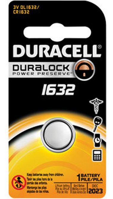 Duracell DL1632BPK Lithium Coin Battery, 3 Volt