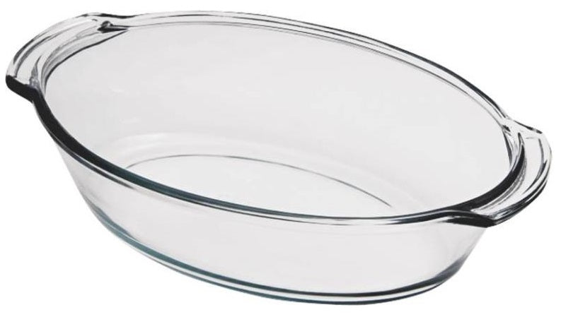 Anchor Hocking 82631BL11 Oven Basics Oval Roaster, 4 Quarts, Clear