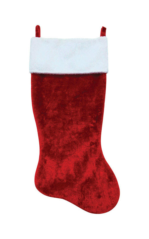 Dyno 0102022ZSA Plush Christmas Stocking, Polyester, 35"