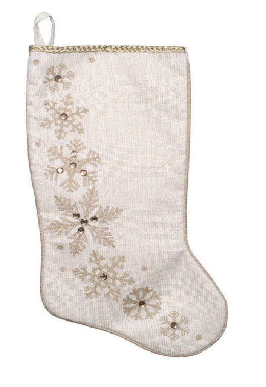 Dyno Seasonal Solutions 1207382-3YNG Linen Stocking, Ivory, 20"