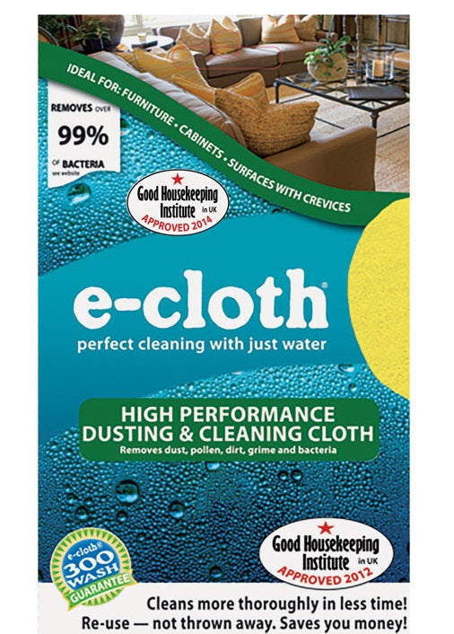E-Cloth 10619S Dusting and Cleaning Cleaning Cloth, 12.5" x 12.5", Yellow