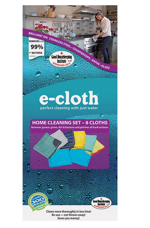 E-Cloth 10903 Home Cleaning Cloths, 8 Piece Set