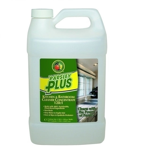 Earth Friendly PL9346/04 Parsley Plus All-Purpose Kitchen-Bathroom Cleaner, 128 Oz