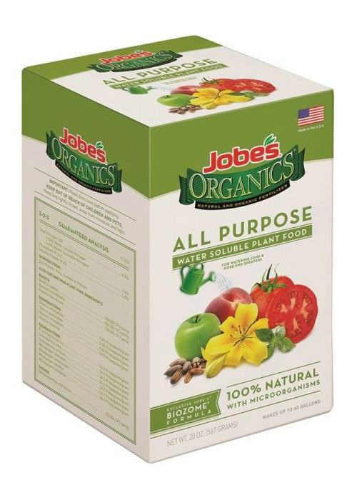 Easy Gardener 08252 Jobes Organic Water Soluble All Purpose Plant Food, 20 Oz
