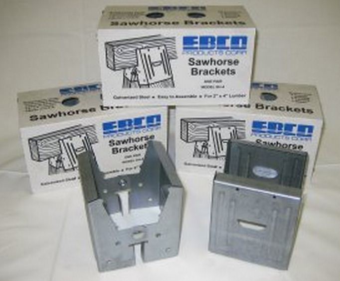Ebco SH-4 Sawhorse Bracket, 2/Pack