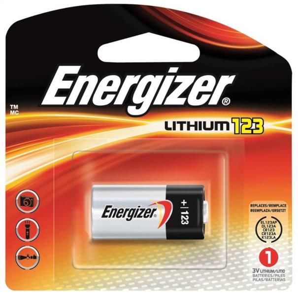 Energizer EL123APBP Li-ion Battery, 3 Volt