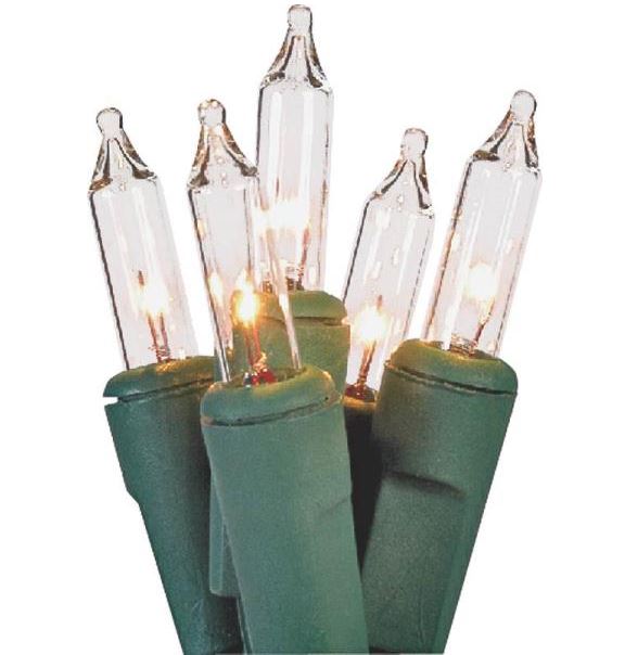 Holiday Basix U10Y026B Mini Light Set, Clear, 50 Bulb