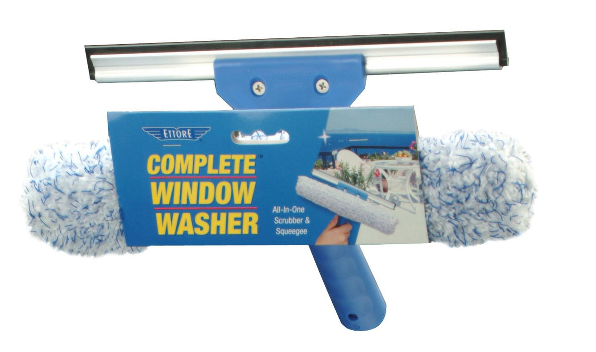 Ettore 15010 Squeegee & Scrubber Complete Window Washer, 10"