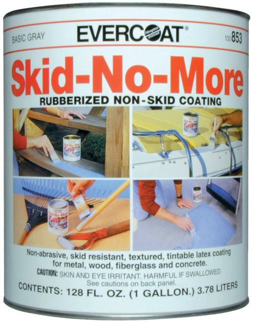 Evercoat 100853 Skid-No-More Rubberized Non-Skid Coating, 1 Gallon, Gray
