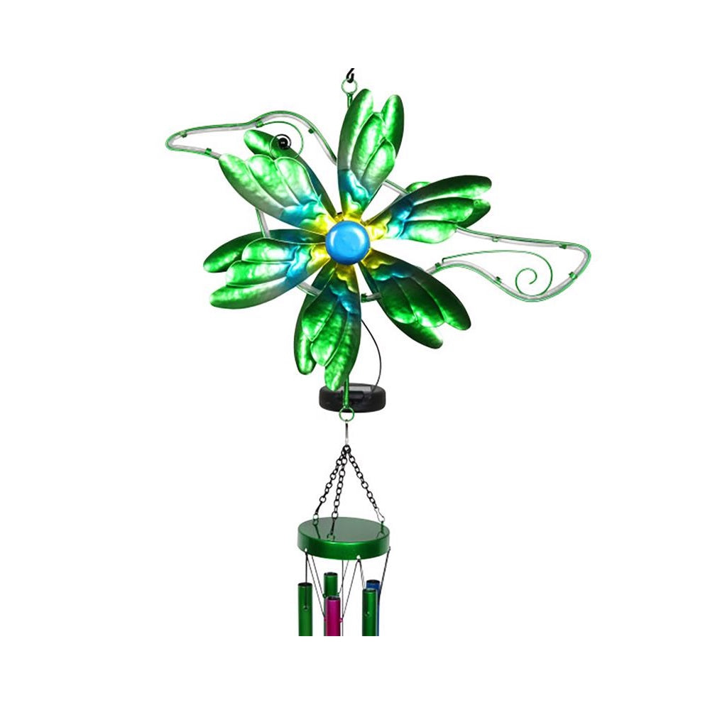 Exhart 72189-A Hummingbird Wind Chime, Multi-Color