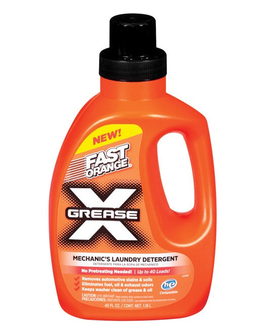 Fast Orange 22340 Grease X Orange Scent Liquid Laundry Detergent,  40  OZ.
