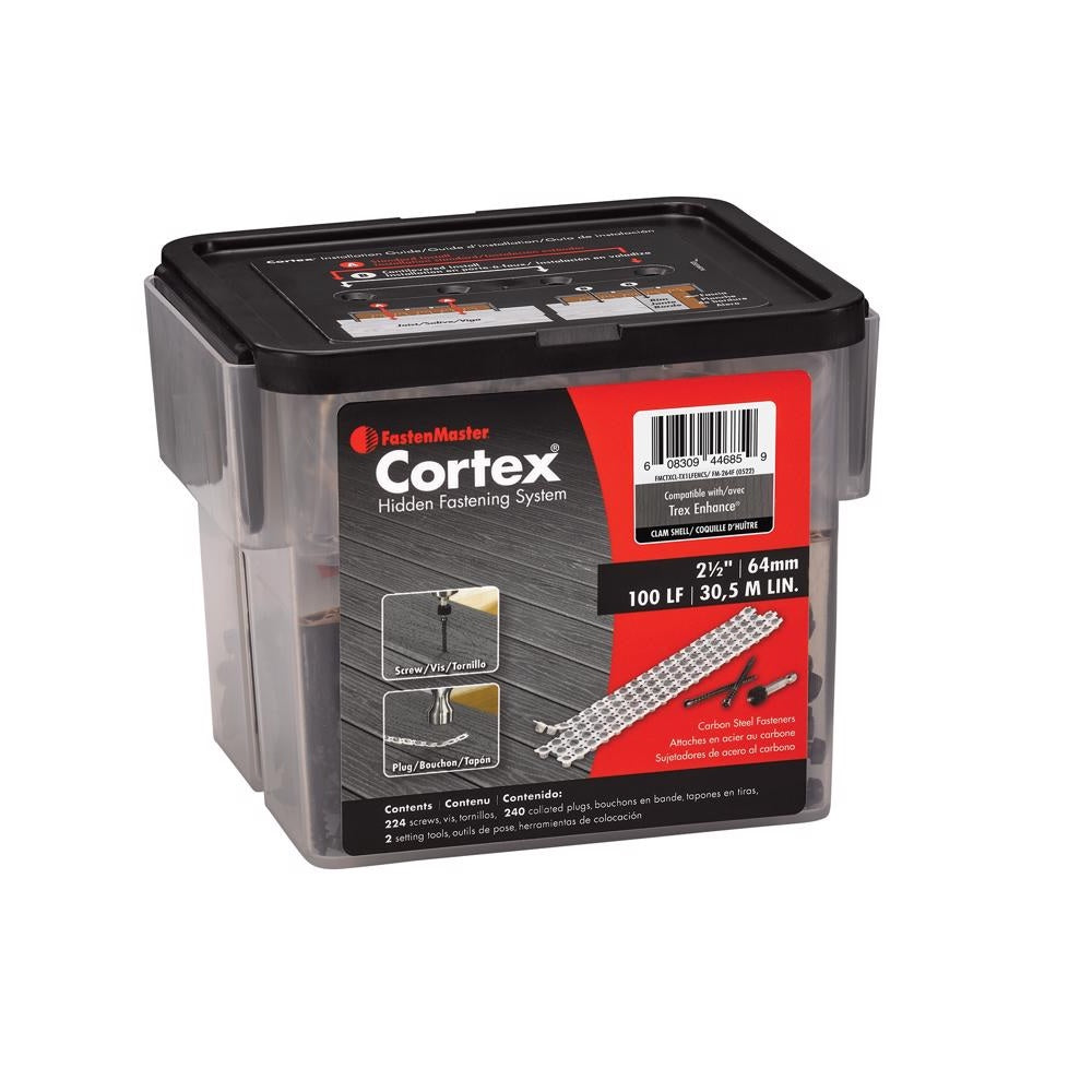 FastenMaster CTXCL-TX1LFENCS Cortex Hidden Deck Fastener, 2-1/2 Inch