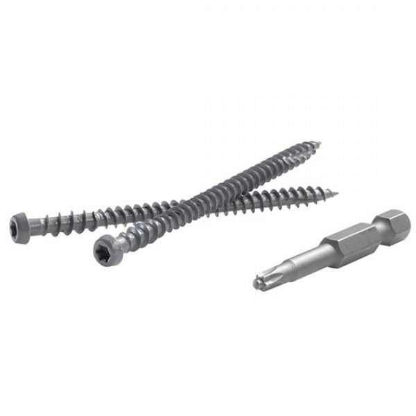 FastenMaster FMTR3-212-75SLMD TrapEase 3 Ultimate Composite Deck Screw, 2-1/2"