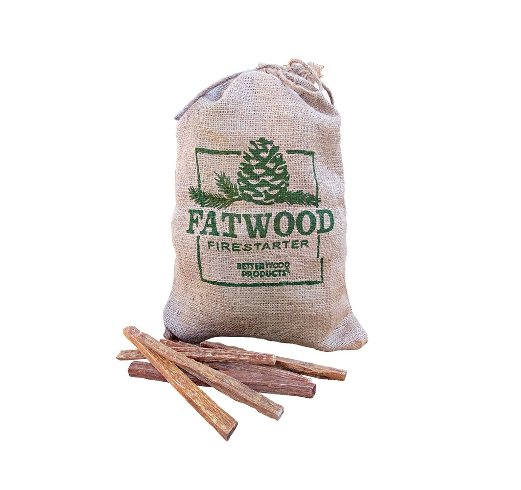Fatwood 9908 Burlap Bag Fire Starter, 8 Lbs