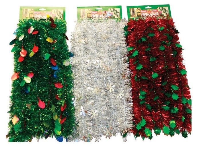 FC Young 61-ACE Home Decorating Garland, Assorted colors, 10 Ft