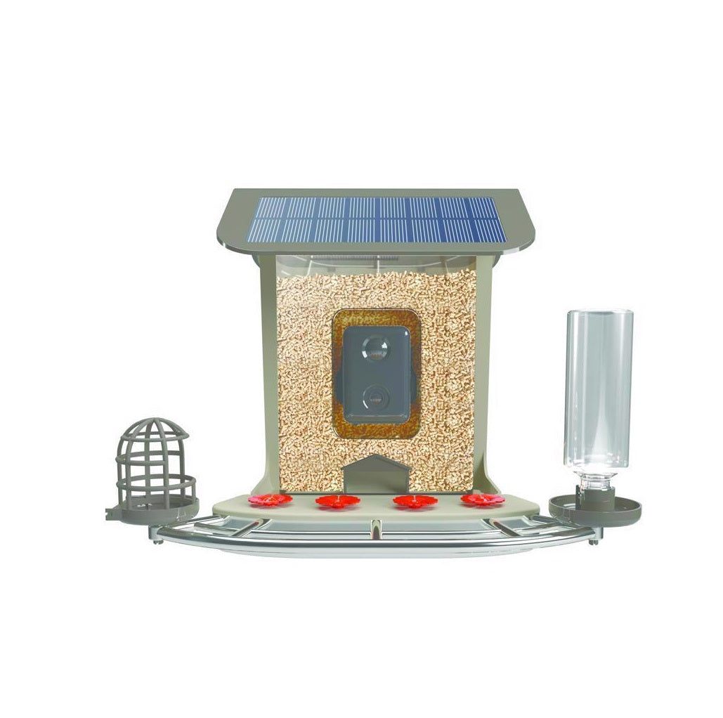 Feit Electric CAM/BIRD/WIFI Bird Genius Smart Bird Feeder, Brown, 2.5 L