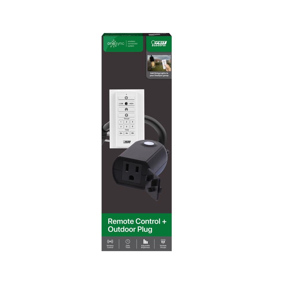 Feit Electric SYNC/PLUG/REM Onesync Plug Adapter and Remote, 120 Volt