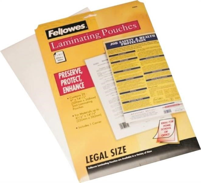 Fellowes 52006 Laminating Pouches, 14.5" x 9"