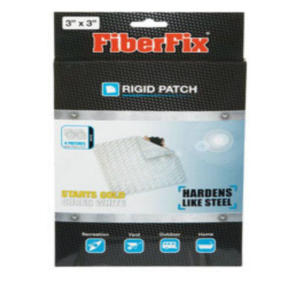 FiberFix 857101004402 UV Ridgid Patch, 3" X 3"