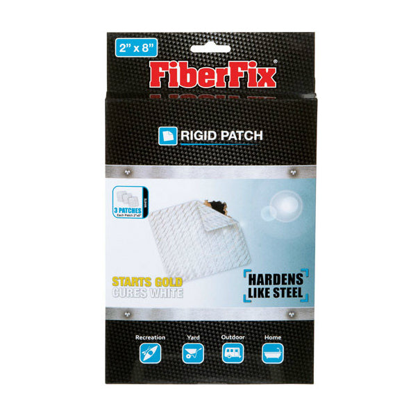 FiberFix 857101004419 UV Ridgid Patch, 2" X 8"