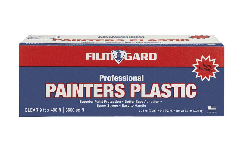 Film-Gard HD9400 Film Gard High Density Professional Painter's Plastic, 9" x 400'