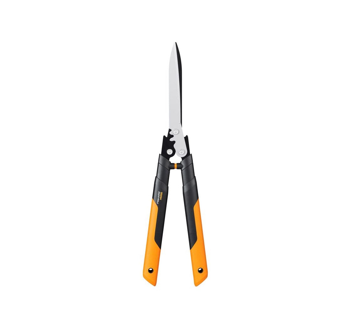 Fiskars 1072206 PowerGear Straight Edge Hedge Shears, 8.5 inches