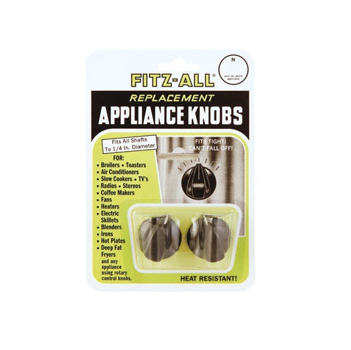 Fitz-All 1345 Tops Appliance Knob, Black