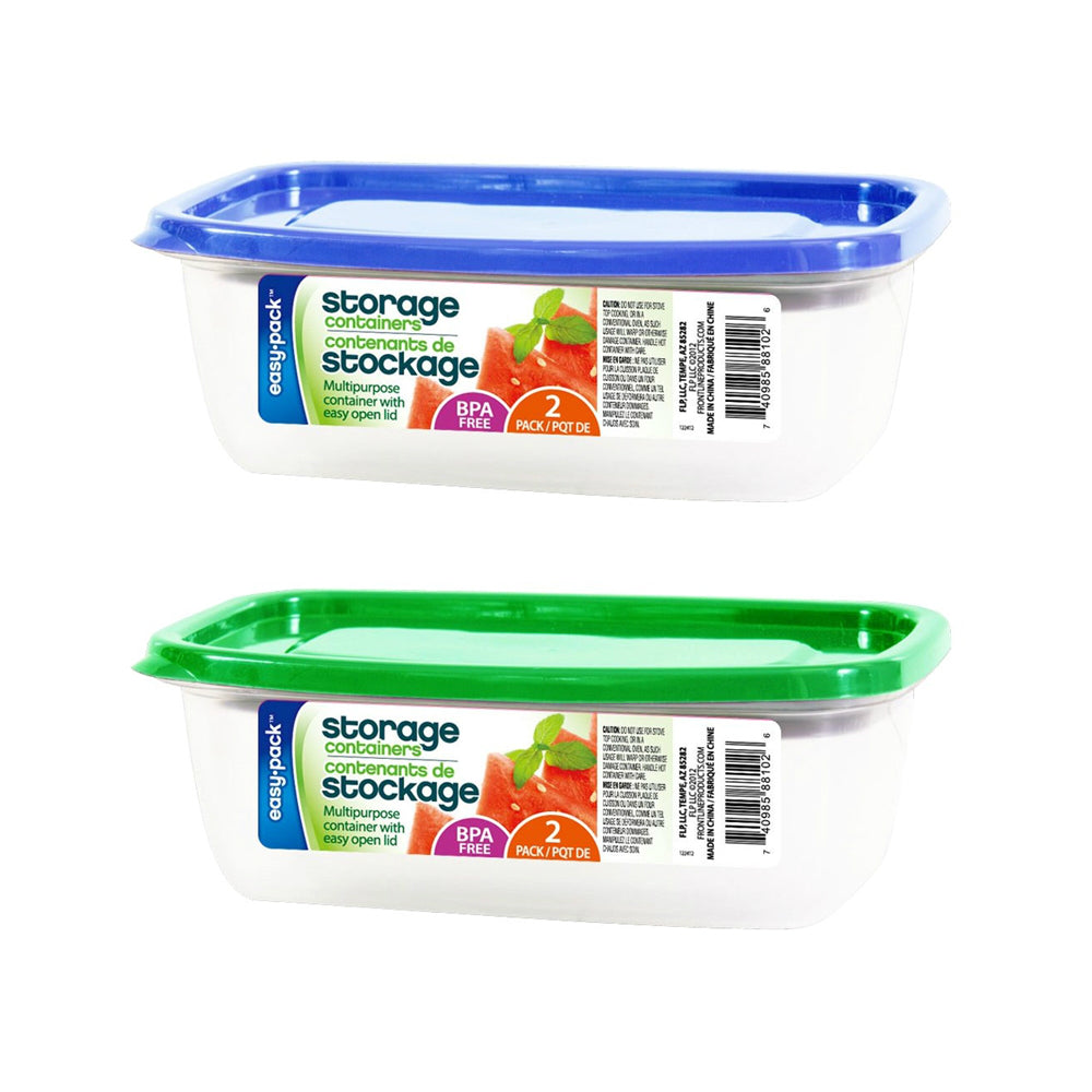 FLP 8102 Easy Pack Food Container, Rectangular