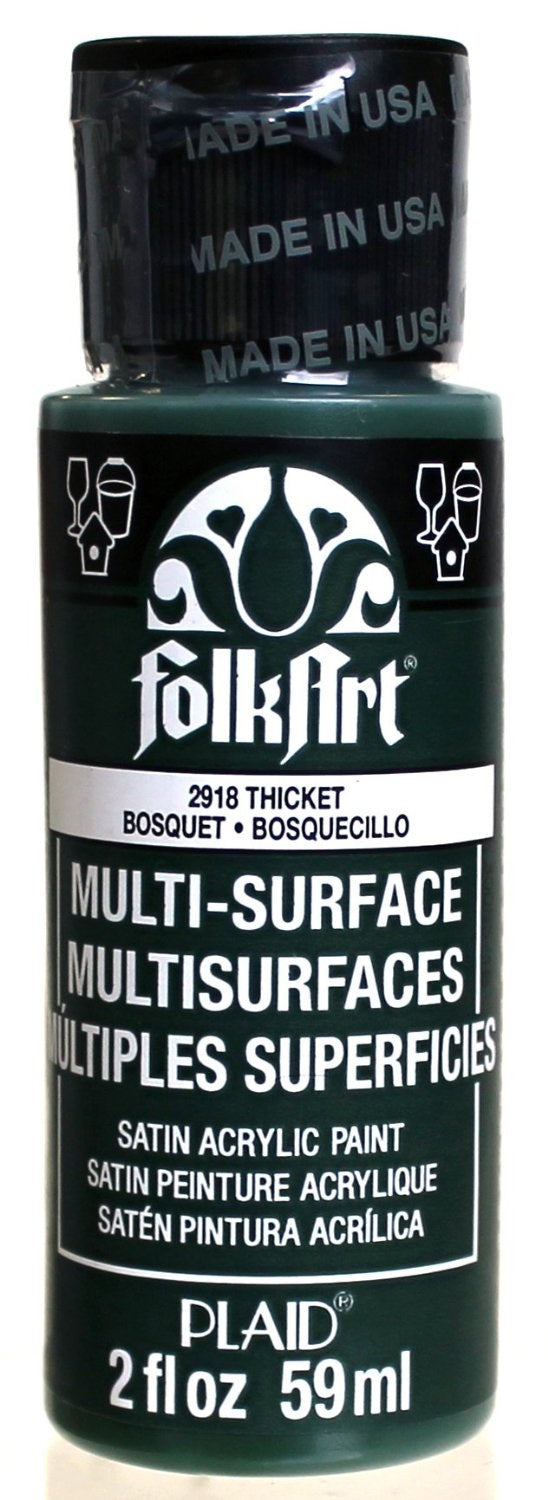 FolkArt 2918 Multi-Surface Satin Acrylic Paint, Thicket, 2 Oz