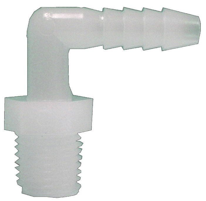 Anderson CBEL1438BG1  Nylon Hose Elbow, White, 1/4" X 1/4"