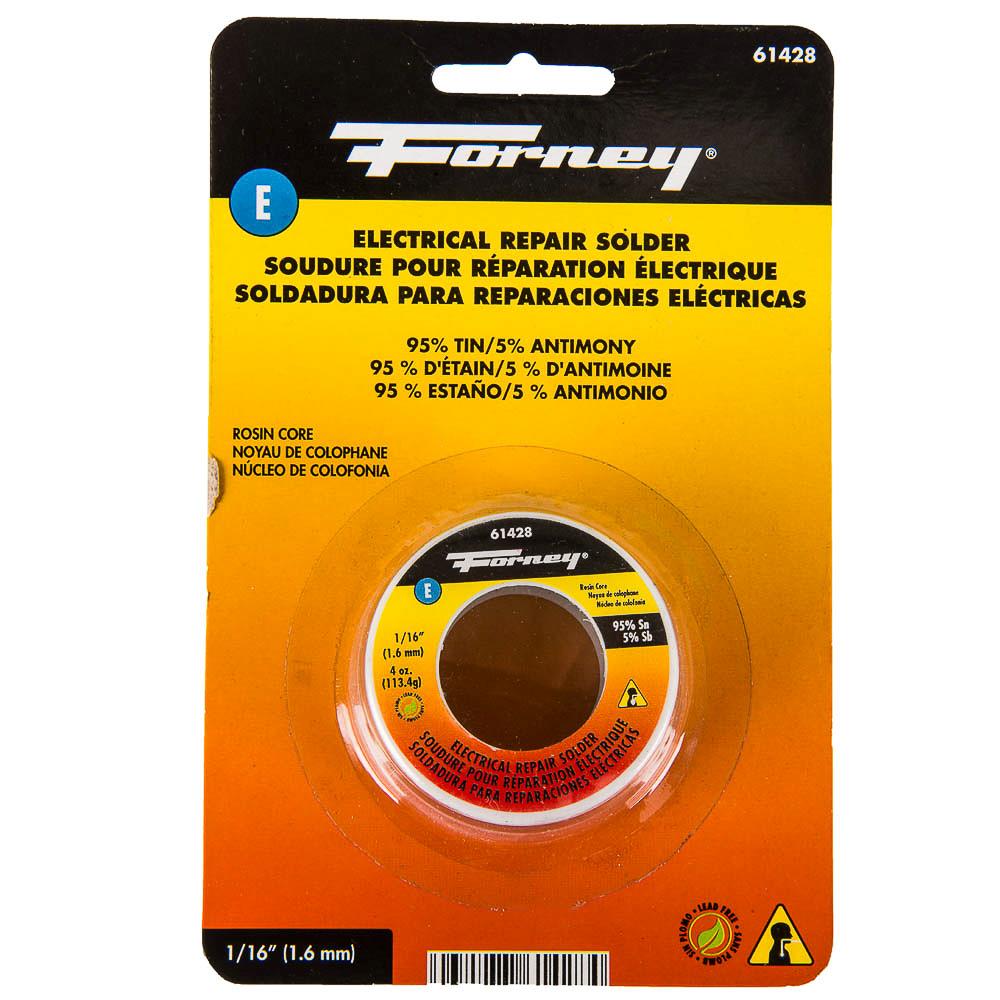 Forney 61428 Lead Free Rosin Solder, 4 Oz, 1/16"