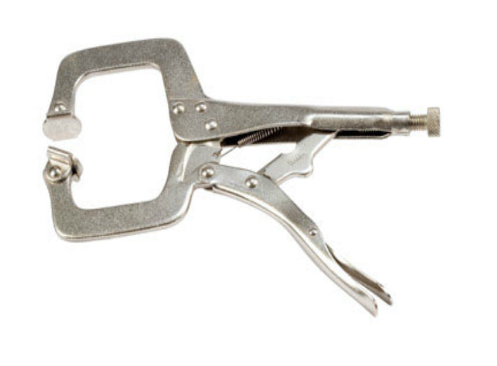 Forney 70202 Deluxe Locking C-Clamp With Jaw Paws, 10-1/2"