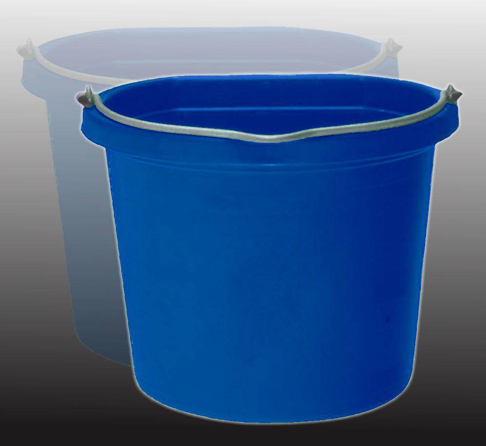 Fortex/Fortiflex 1302040 Flat Back Bucket, 20 Qt, Blue