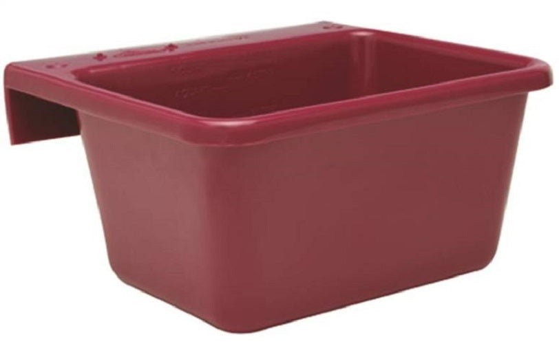 Fortex/Fortiflex 1306613 Small Over The Fence Feeder, 5 Qt, Burgundy