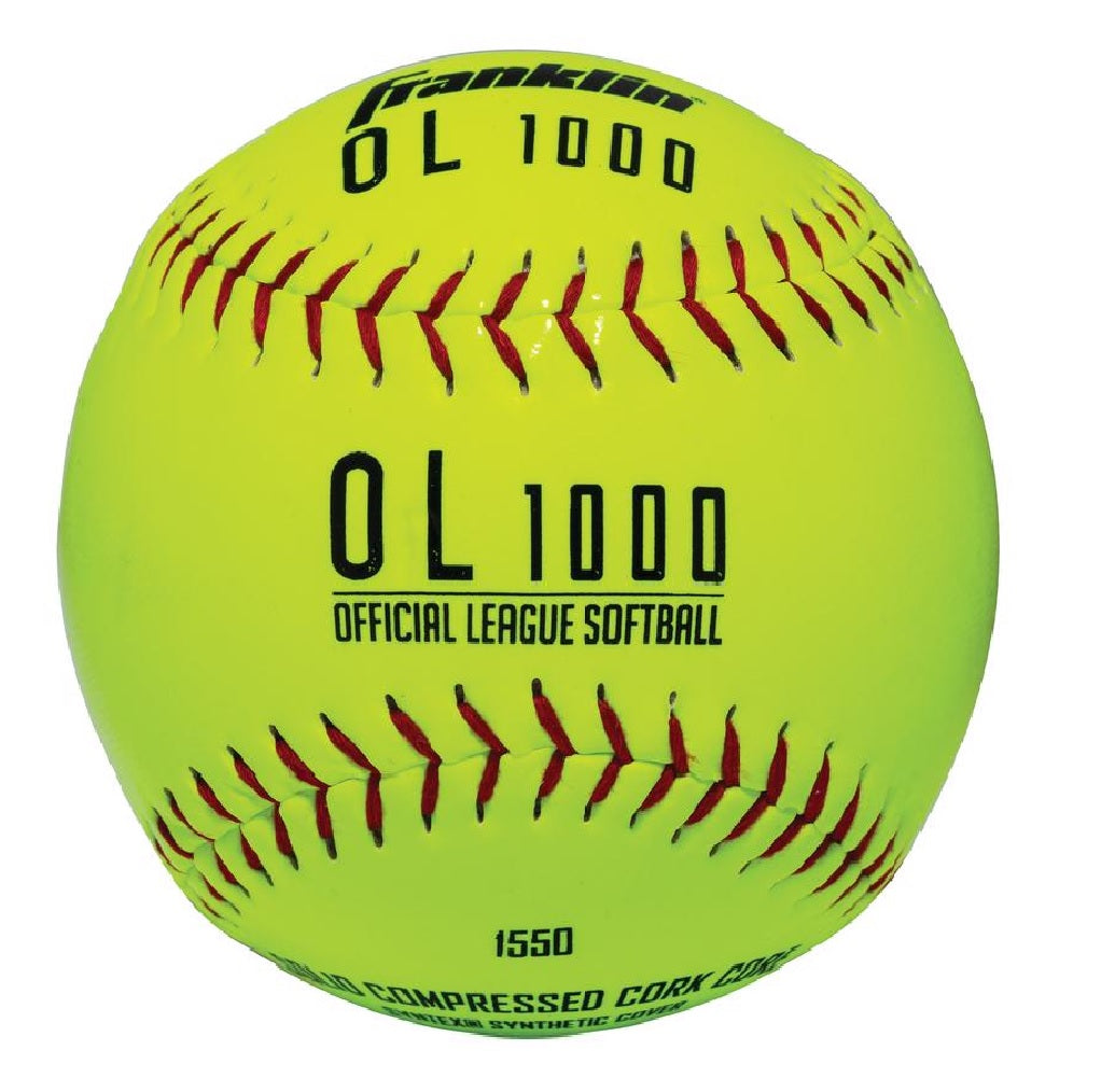 Franklin 1550D12 Synthetic Softballs, Yellow, 12 Inch