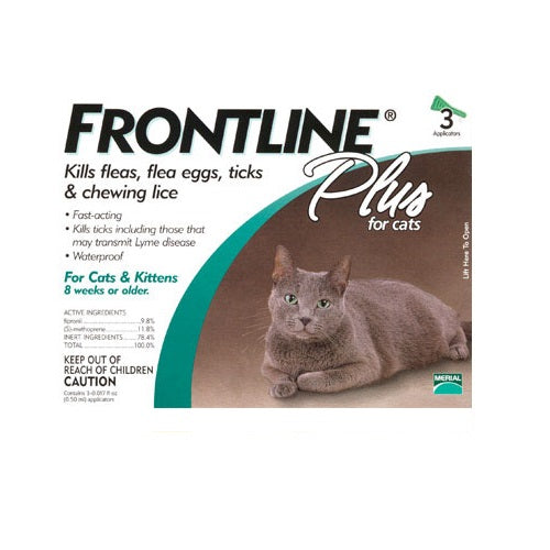 Frontline Plus 71003505003 Flea Drops For Cats