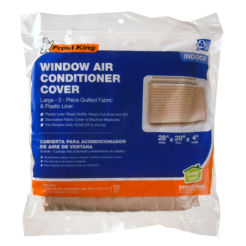 Frost King AC11H Window Air Conditioner Cover, Light Tan