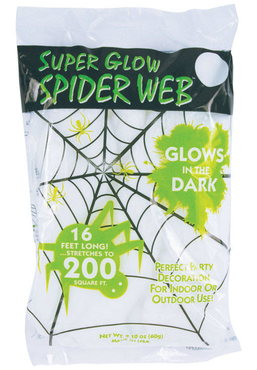 Fun World 9558 Glow In The Dark Halloween Spider Web