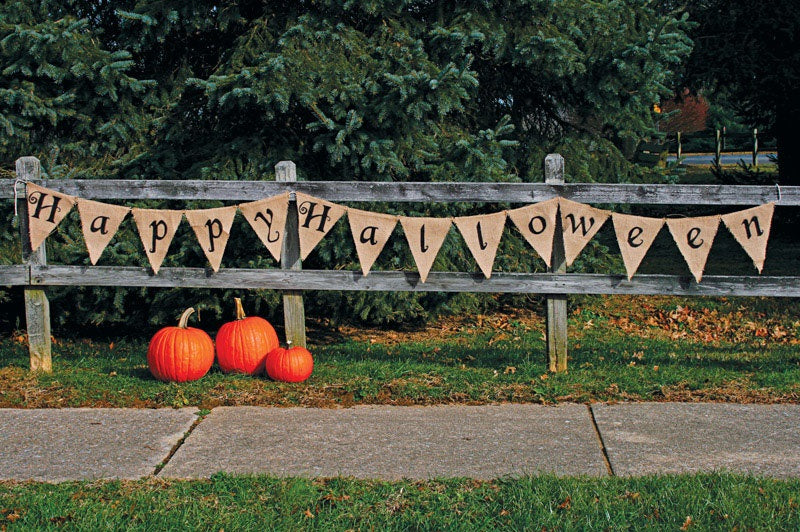 Fun World 9825HH Happy Halloween Banner,12', Cream