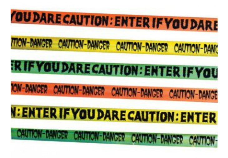 Fun World Halloween Caution Tape Assorted Colors, 50'
