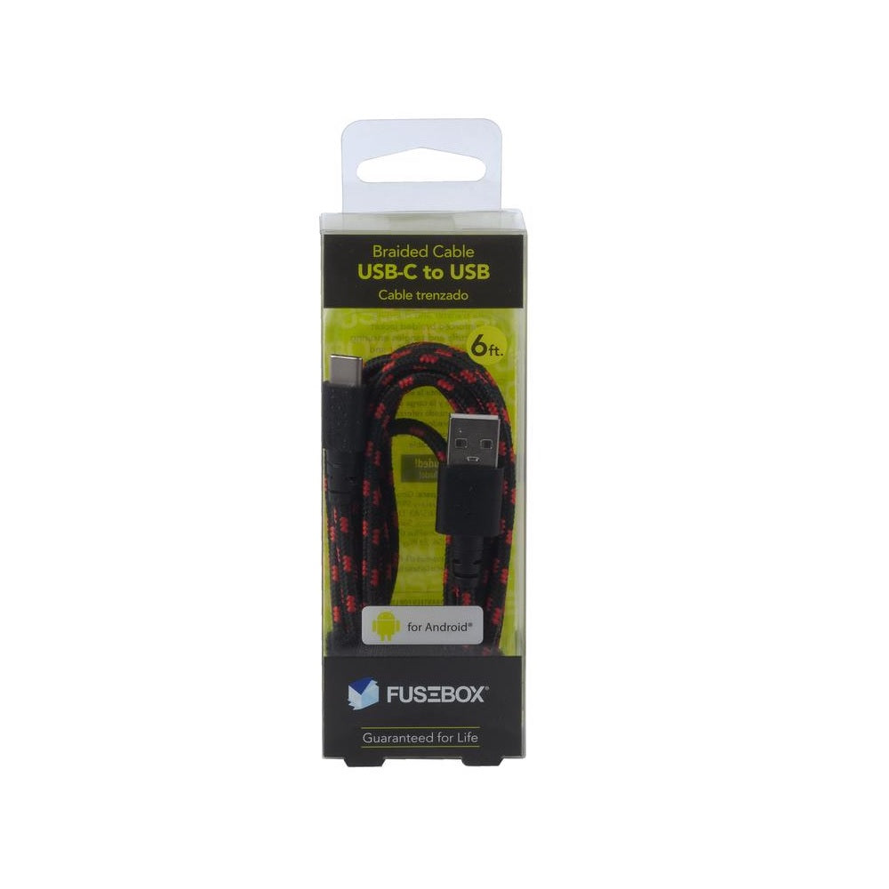 Fusebox 215 1240 FB2 USB-A to USB-C Cable, Black