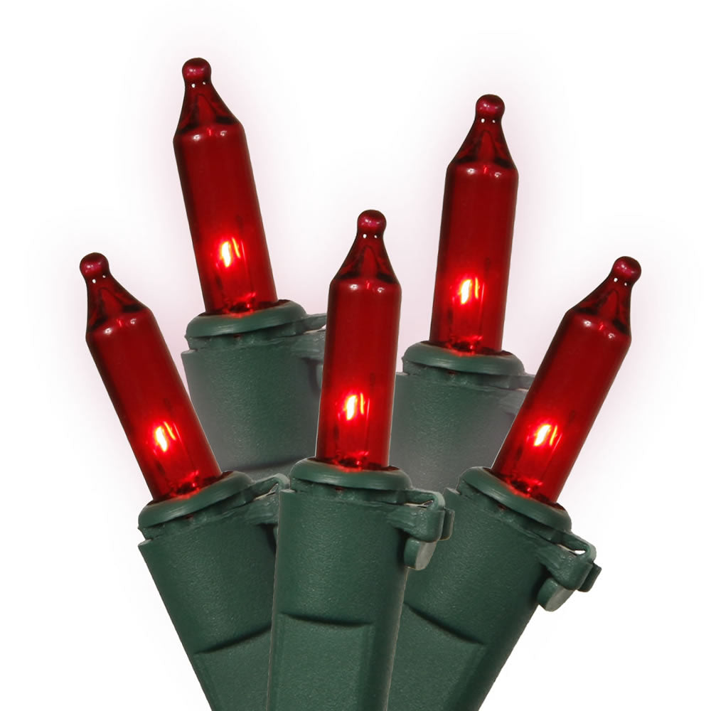 GE 64429 String A Long Mini Light Set, Red